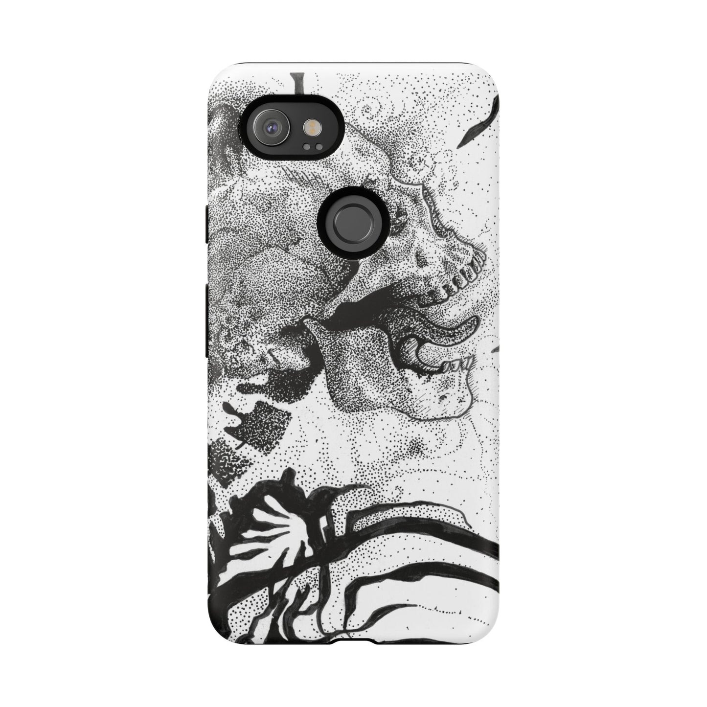Artistic Skull Phone Case - Tough Protection for Creative Souls