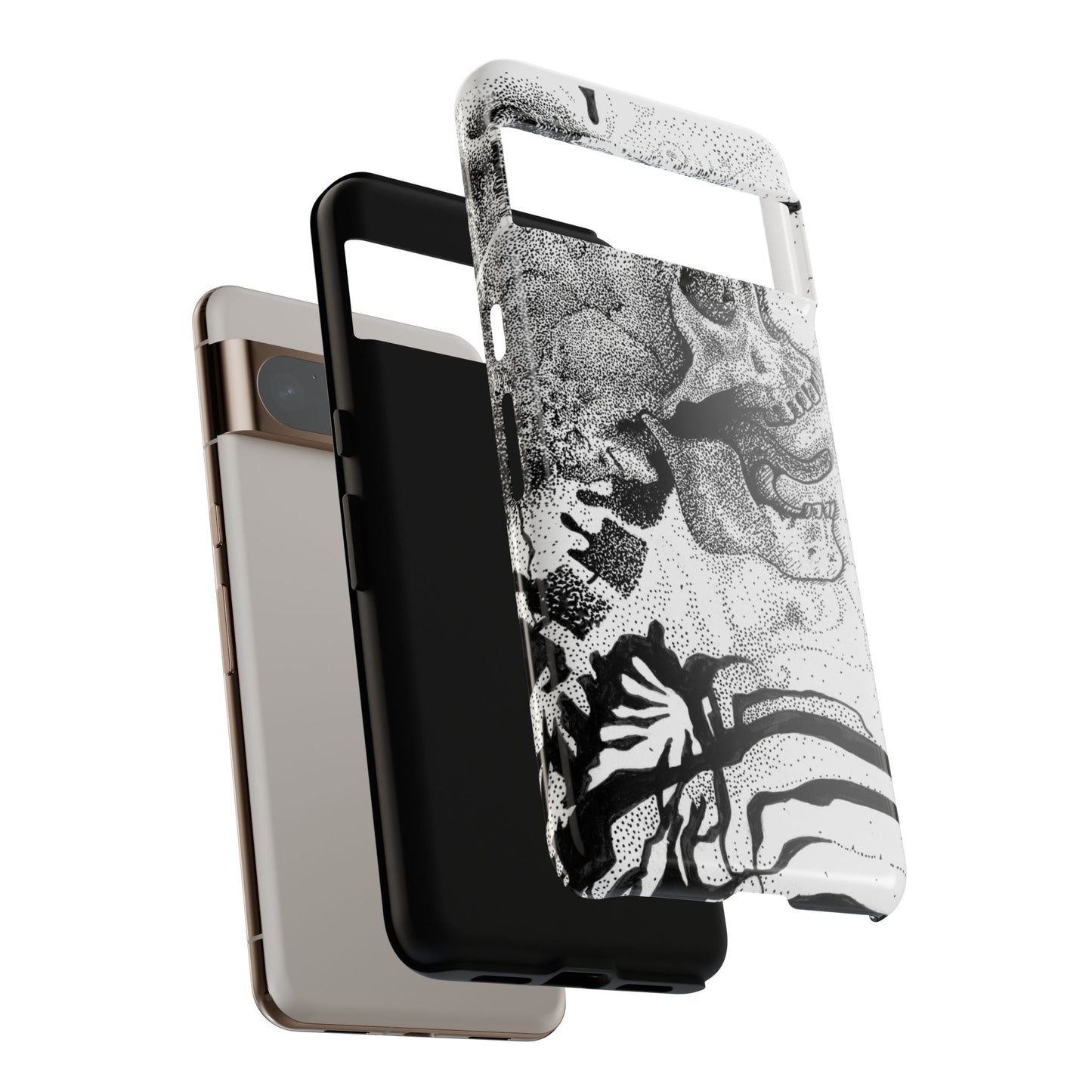 Artistic Skull Phone Case - Tough Protection for Creative Souls