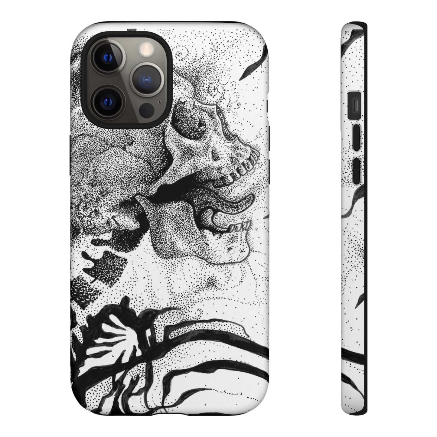 Artistic Skull Phone Case - Tough Protection for Creative Souls