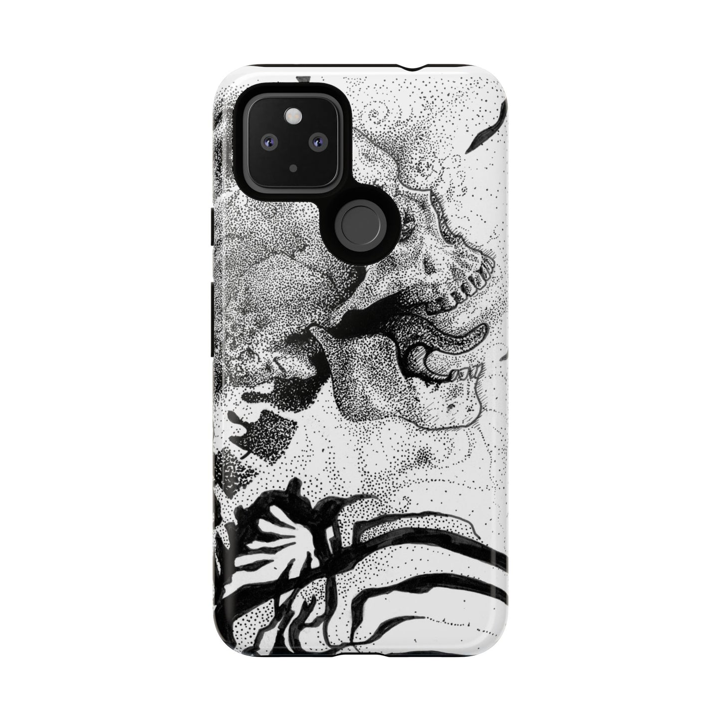 Artistic Skull Phone Case - Tough Protection for Creative Souls