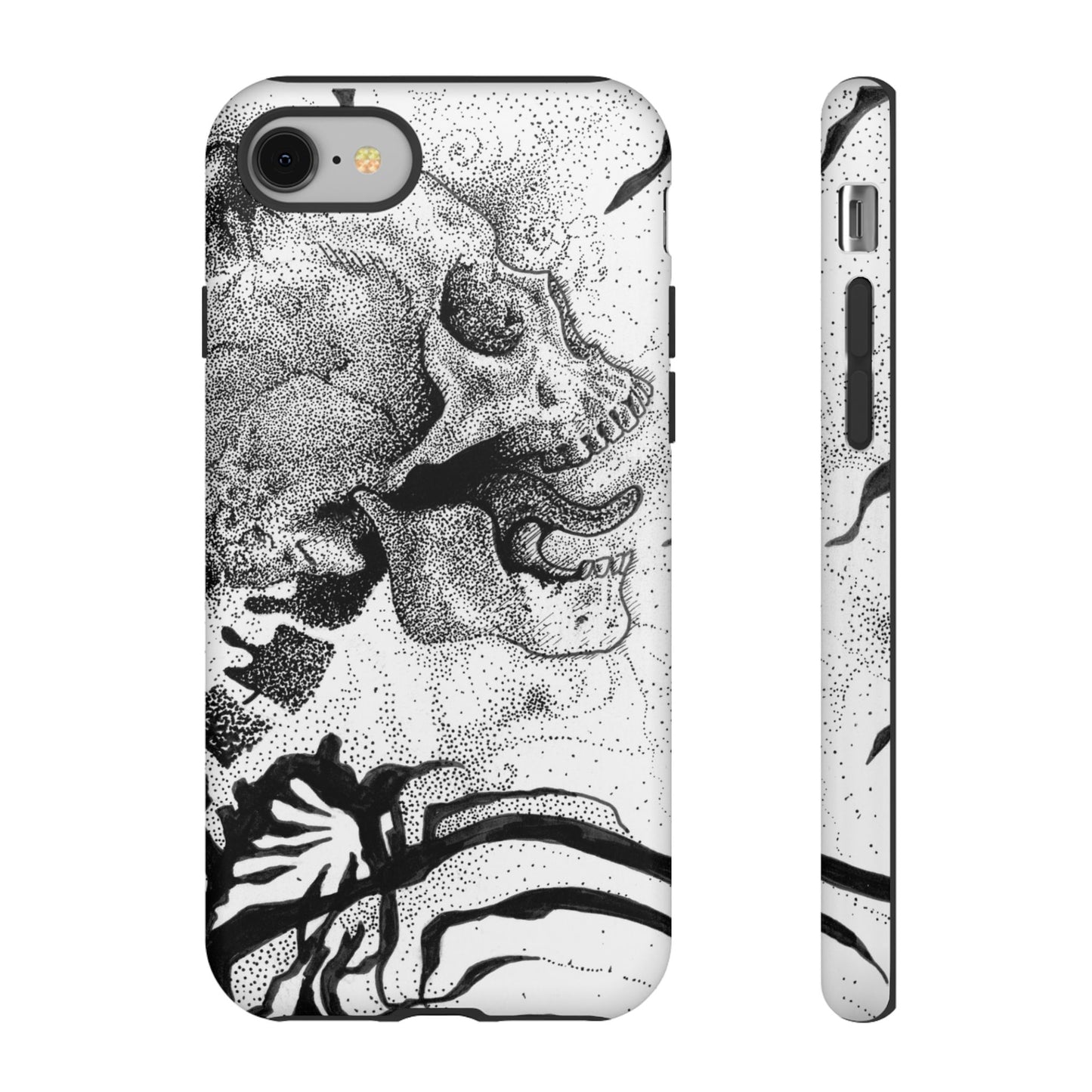 Artistic Skull Phone Case - Tough Protection for Creative Souls