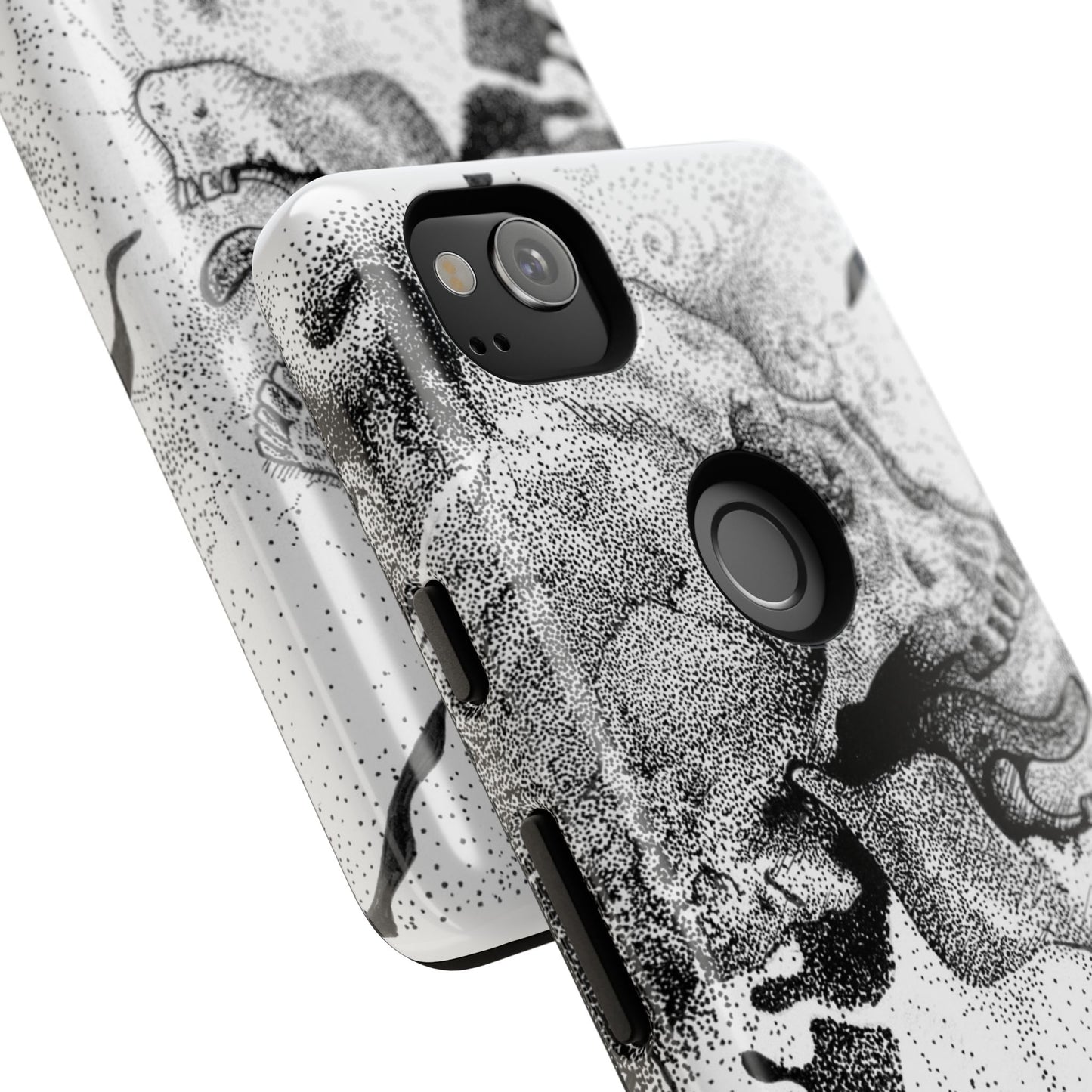 Artistic Skull Phone Case - Tough Protection for Creative Souls