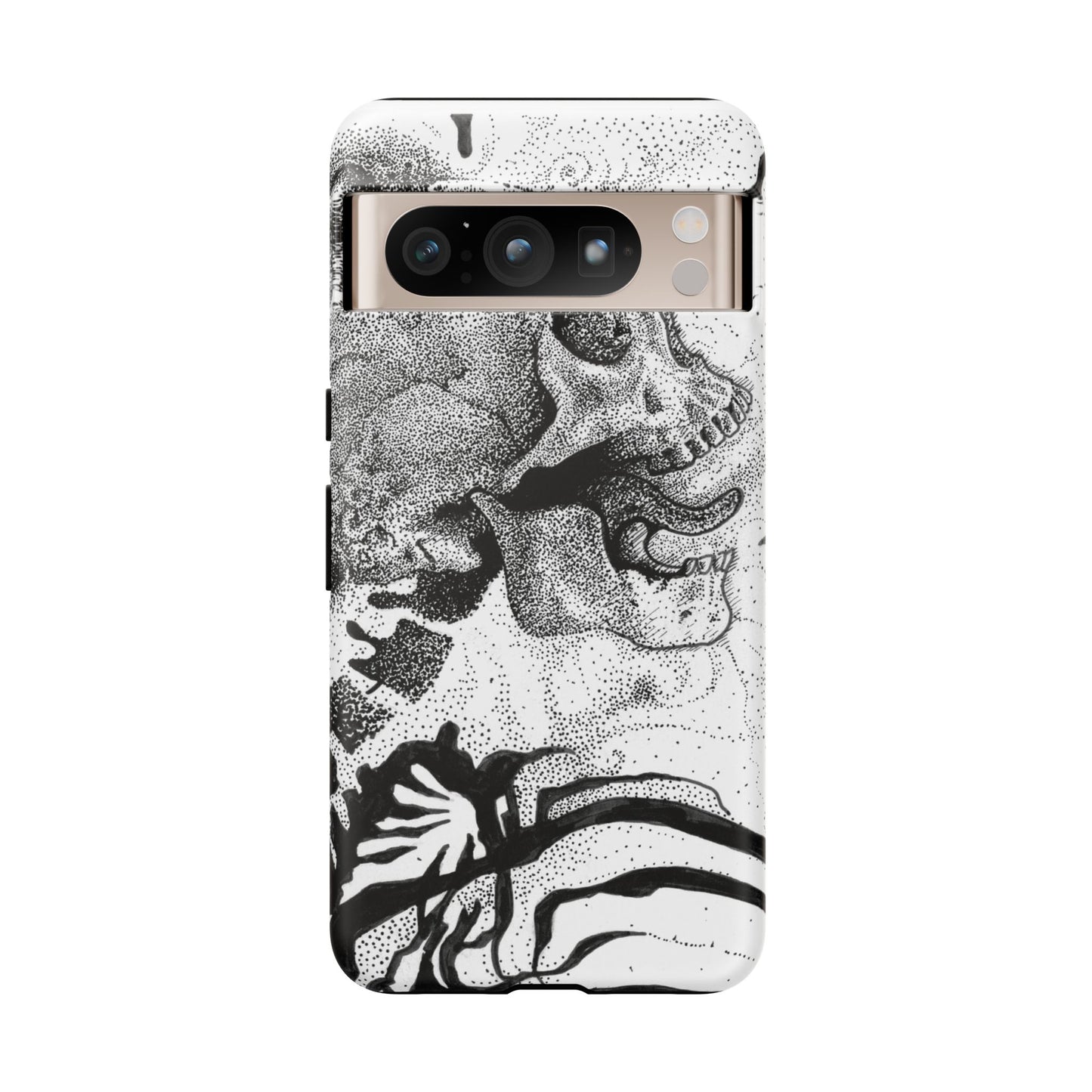 Artistic Skull Phone Case - Tough Protection for Creative Souls