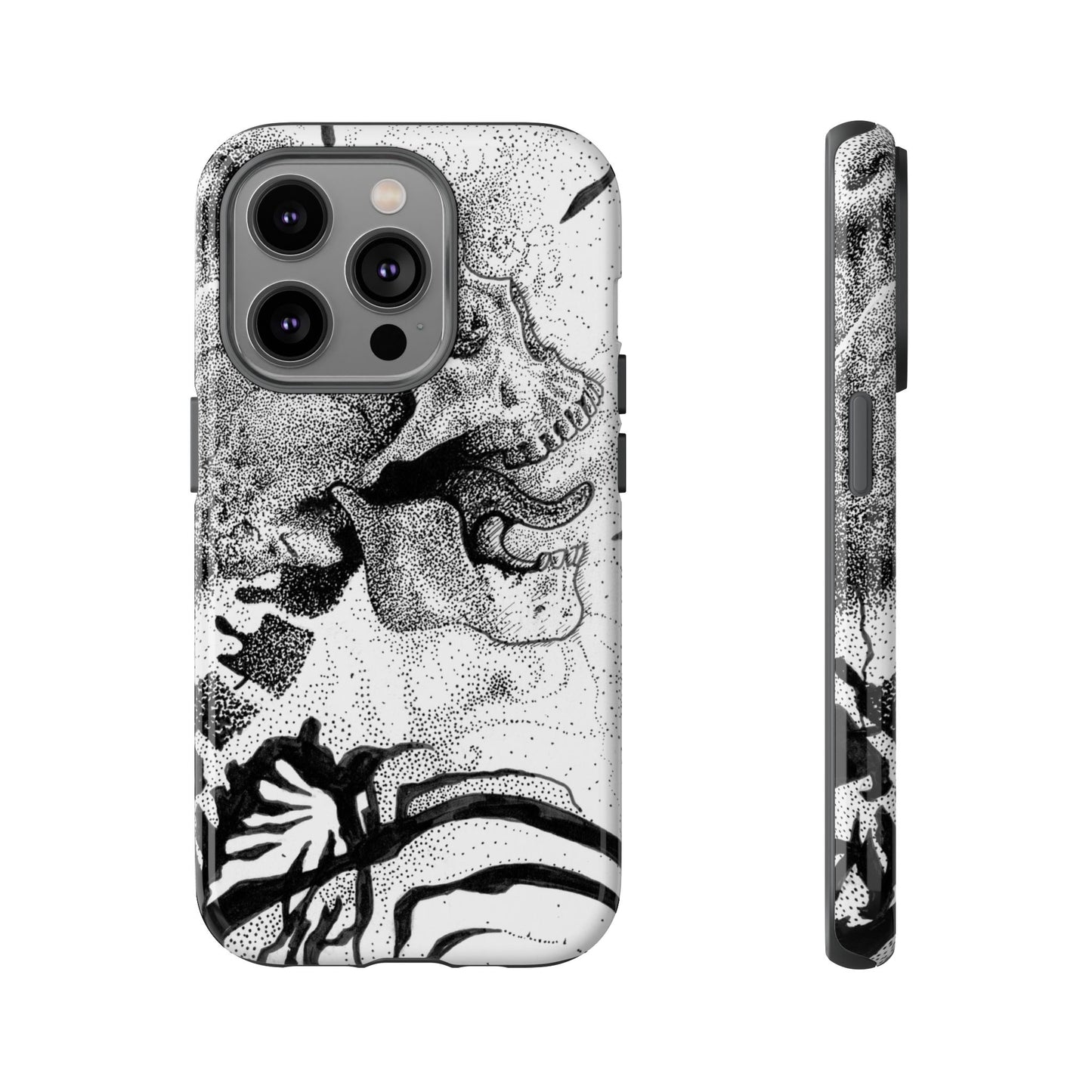 Artistic Skull Phone Case - Tough Protection for Creative Souls