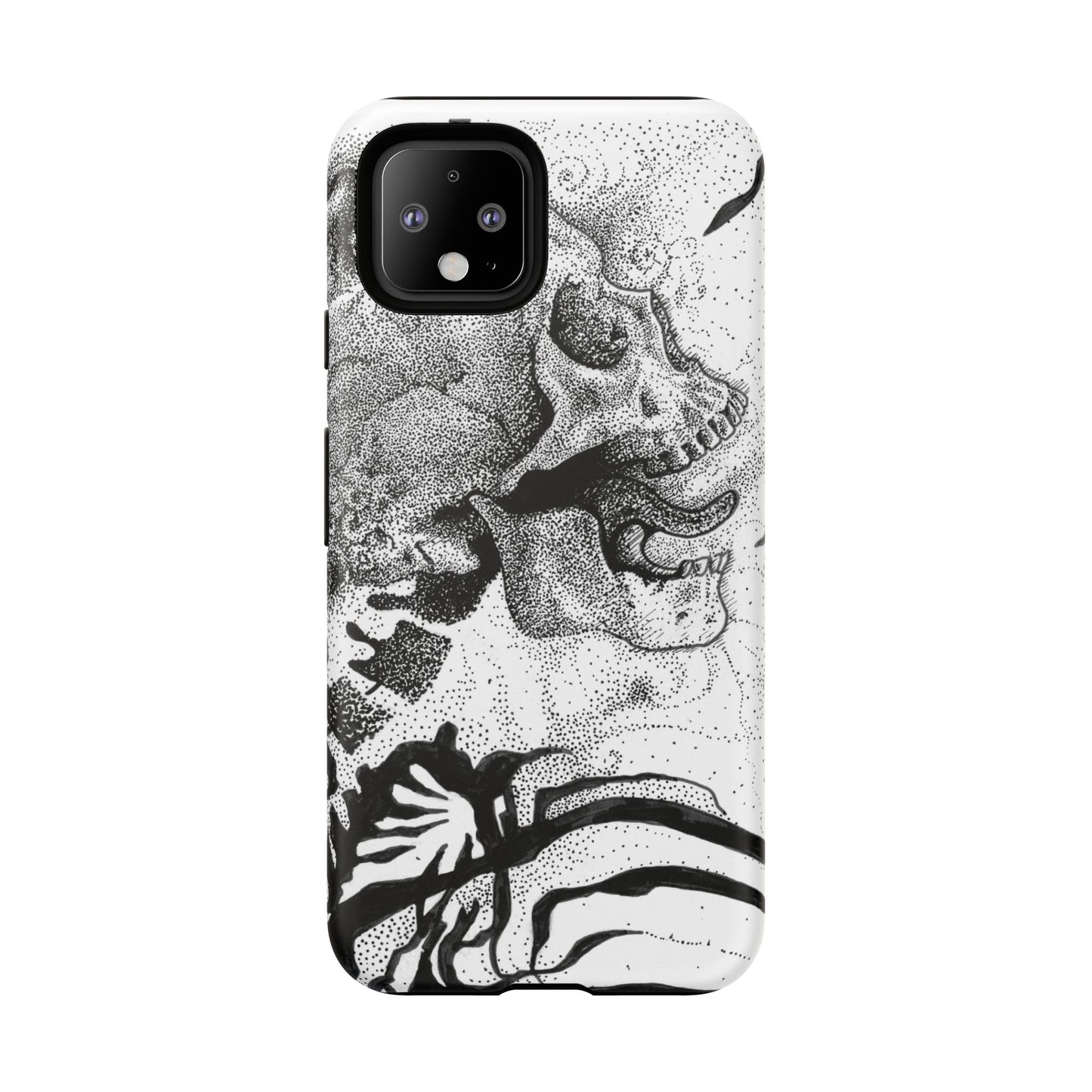 Artistic Skull Phone Case - Tough Protection for Creative Souls