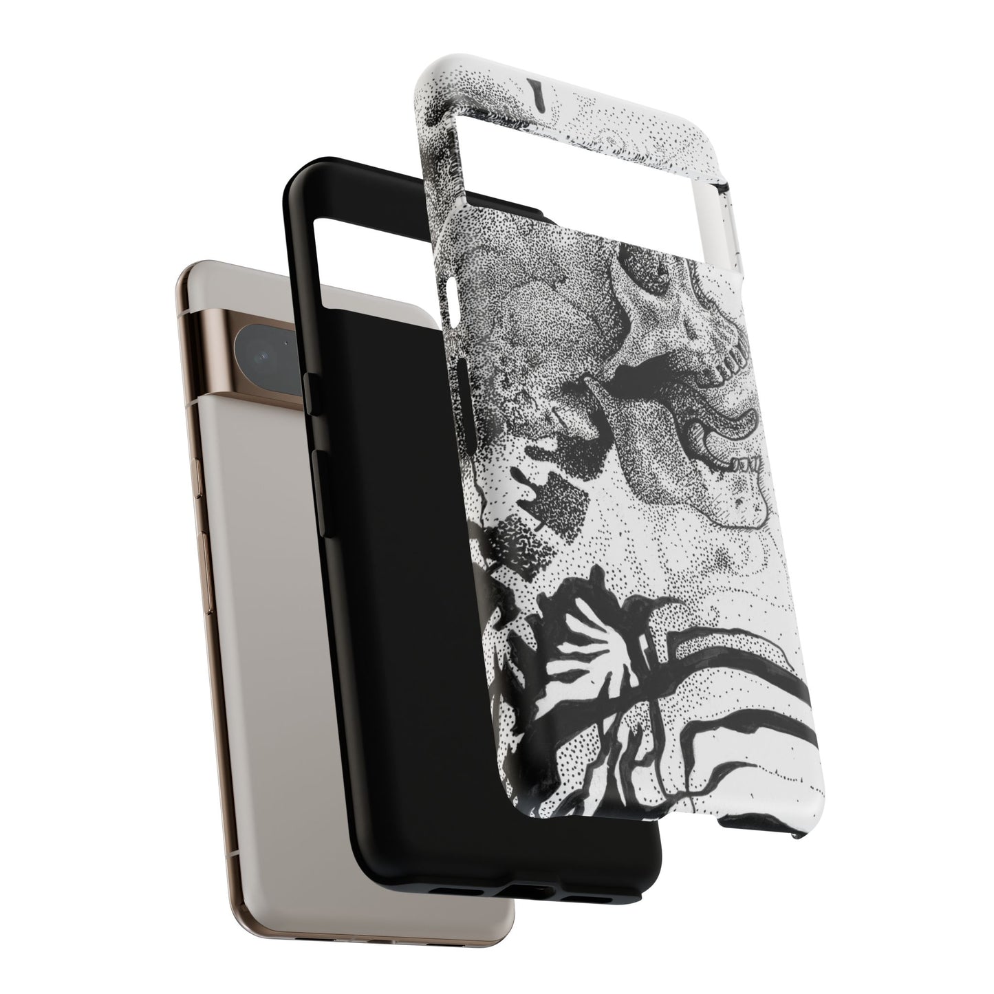 Artistic Skull Phone Case - Tough Protection for Creative Souls