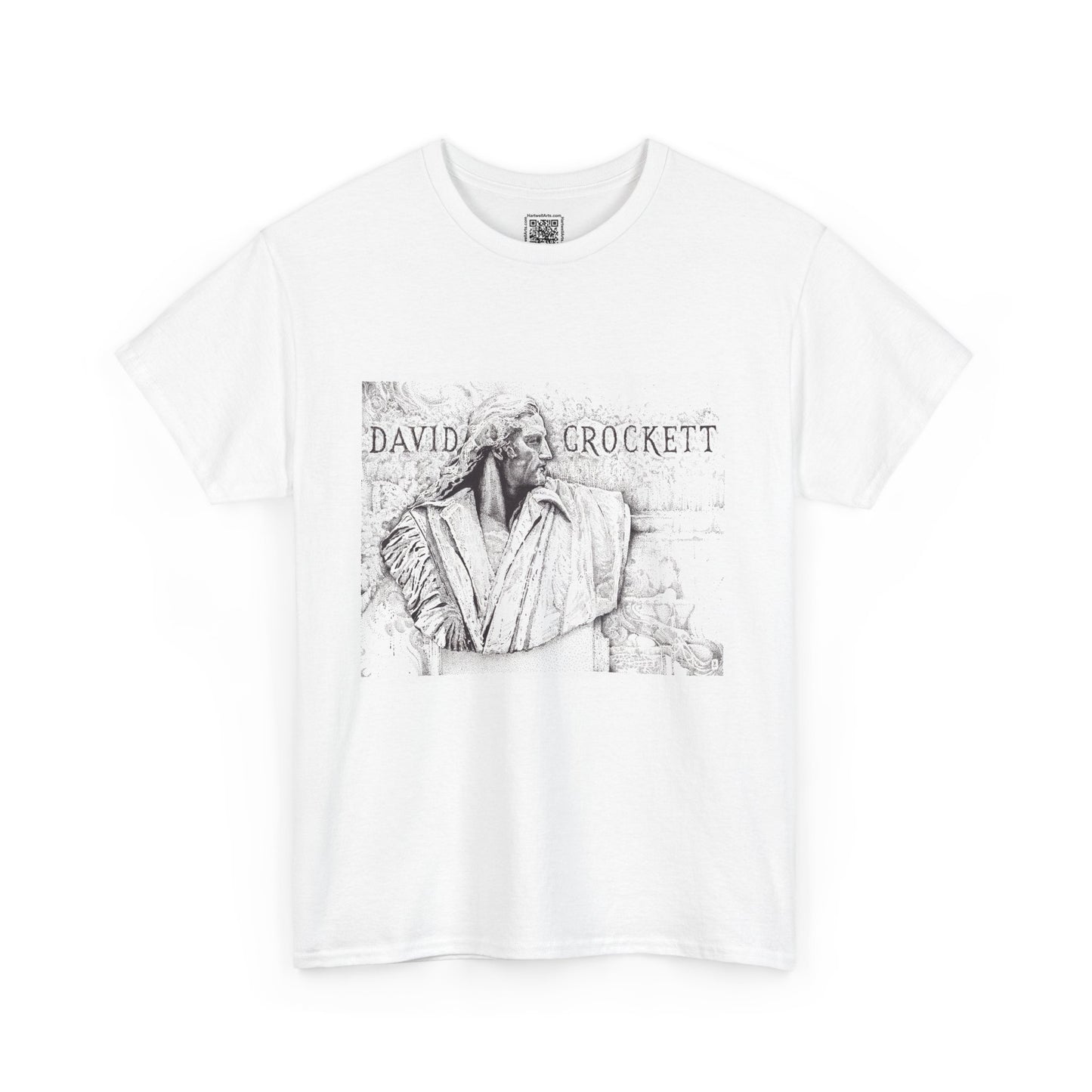 David Crockett Vintage Unisex Heavy Cotton Tee - Casual Heritage Wear