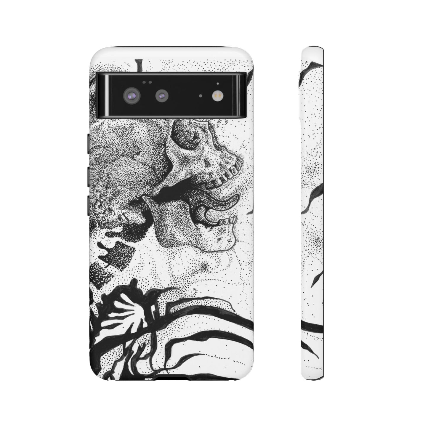 Artistic Skull Phone Case - Tough Protection for Creative Souls