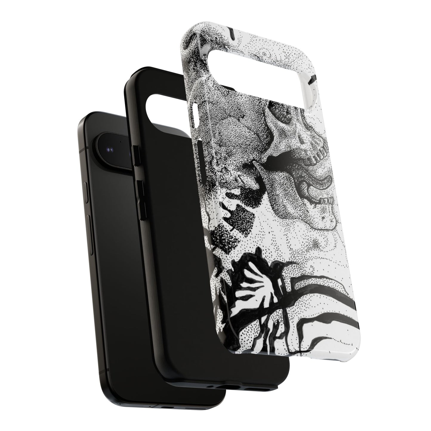Artistic Skull Phone Case - Tough Protection for Creative Souls