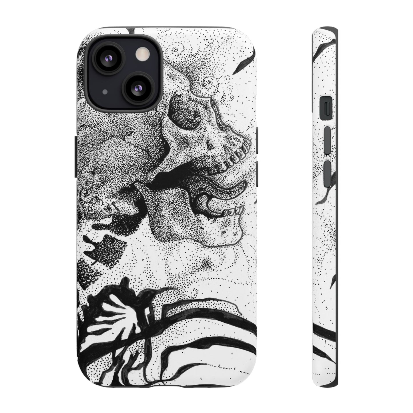 Artistic Skull Phone Case - Tough Protection for Creative Souls
