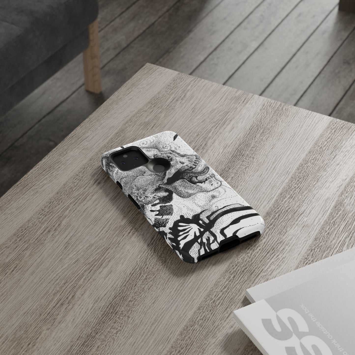 Artistic Skull Phone Case - Tough Protection for Creative Souls