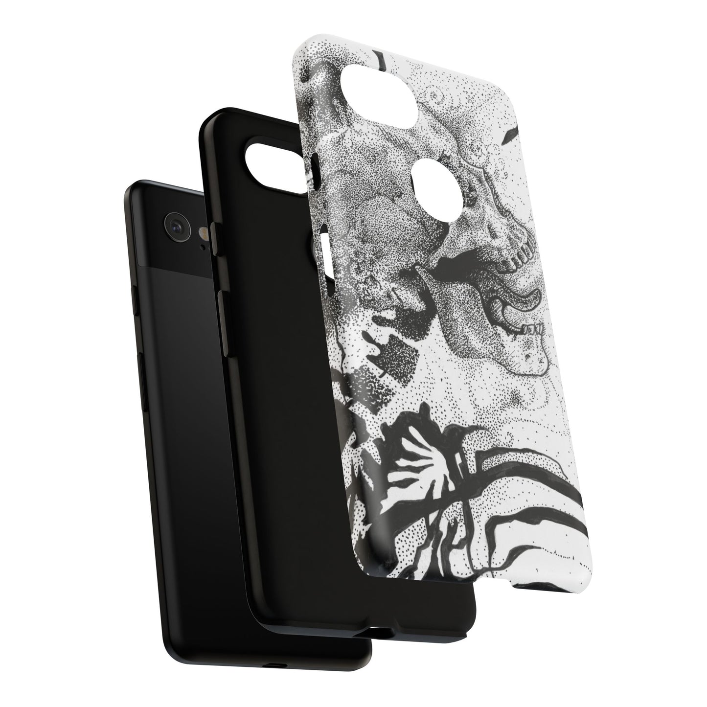 Artistic Skull Phone Case - Tough Protection for Creative Souls