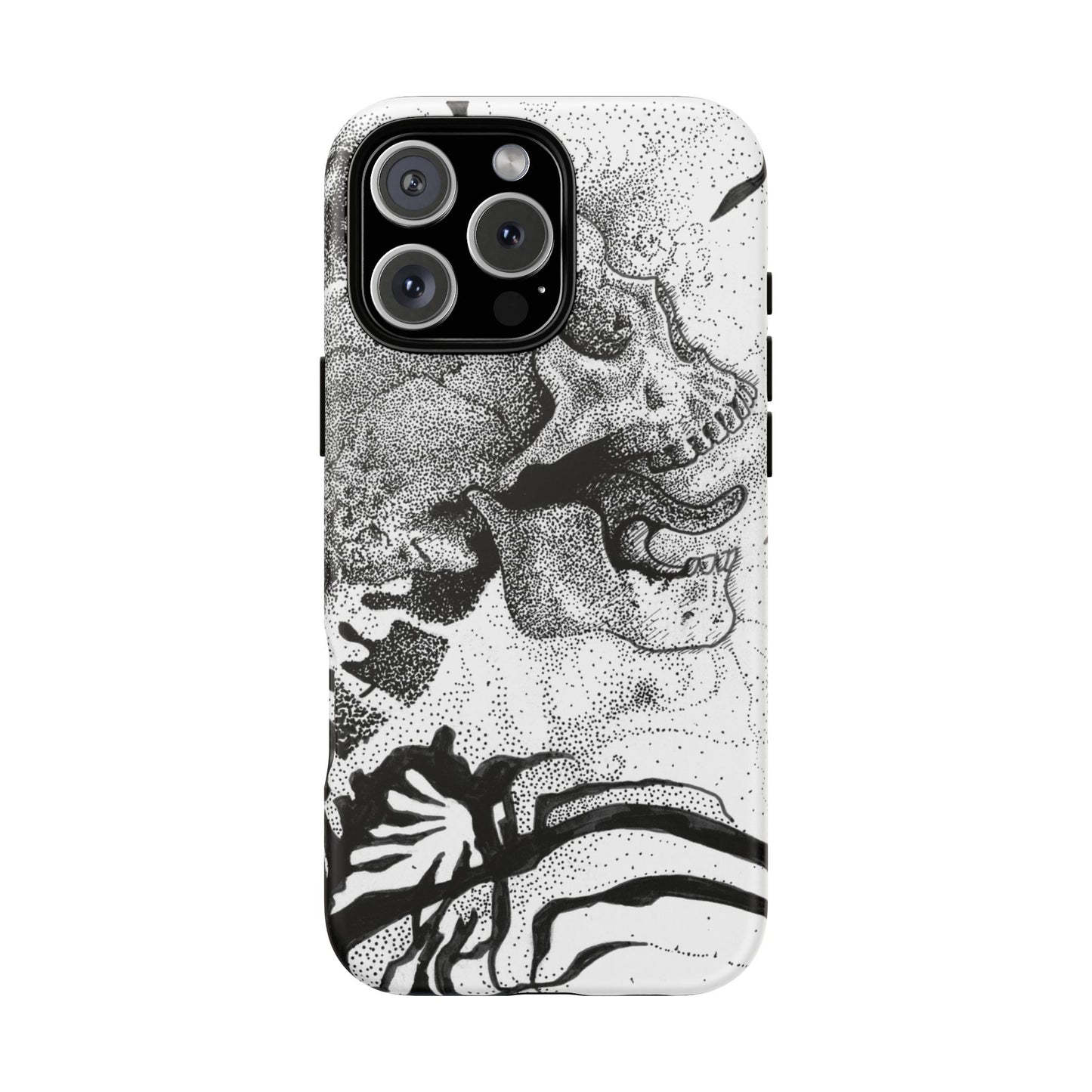 Artistic Skull Phone Case - Tough Protection for Creative Souls