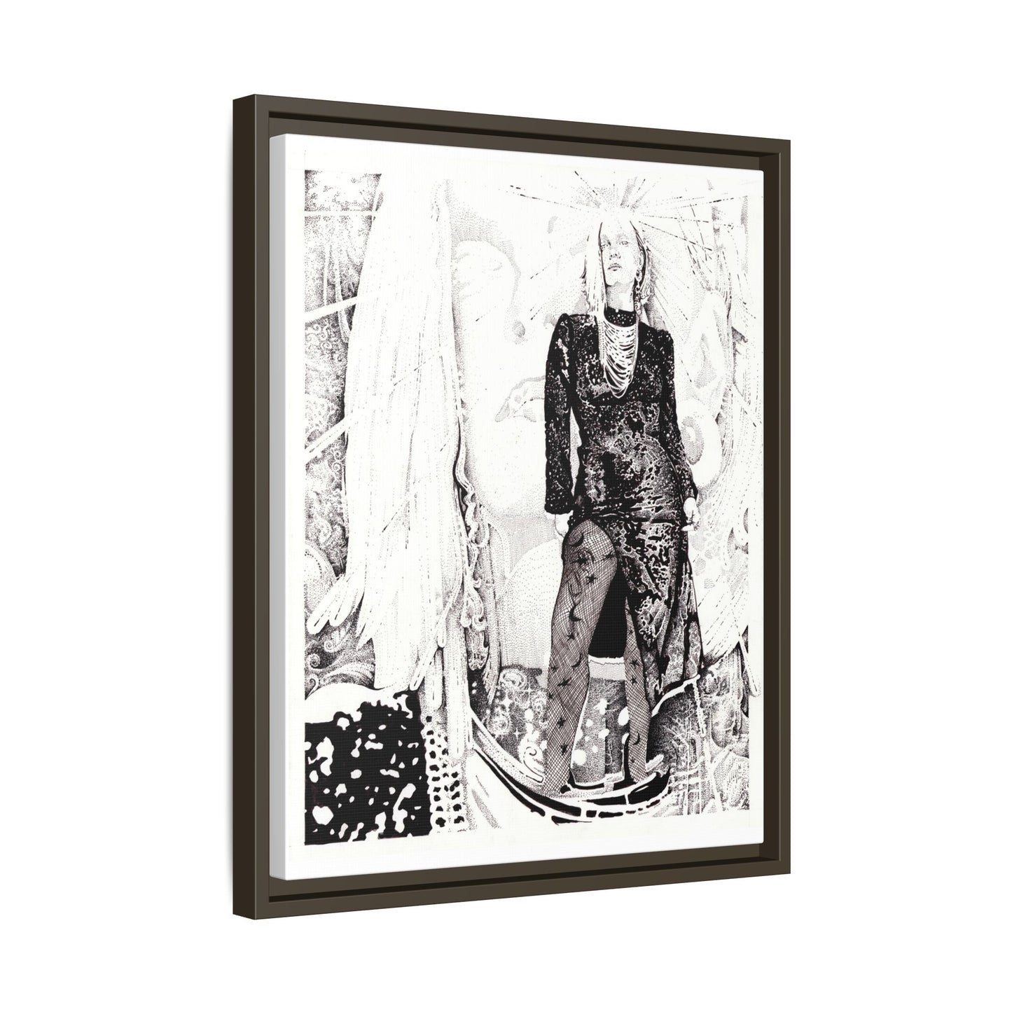 Noire Framed Art Print, Abstract Multi-Color Design, Modern Home Decor, Gallery Wall Art, Unique Gift Idea, Chic Aesthetic