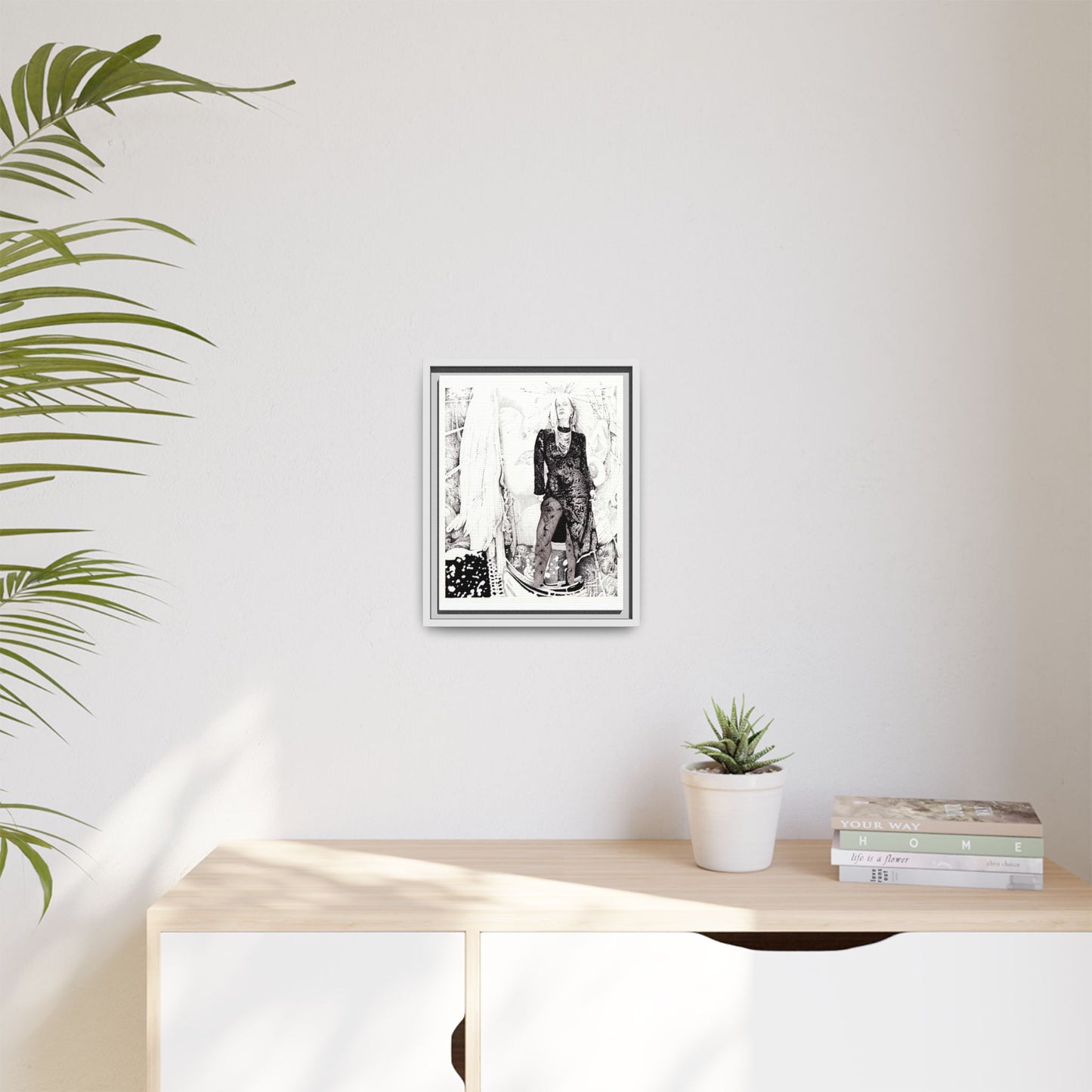 Noire Framed Art Print, Abstract Multi-Color Design, Modern Home Decor, Gallery Wall Art, Unique Gift Idea, Chic Aesthetic