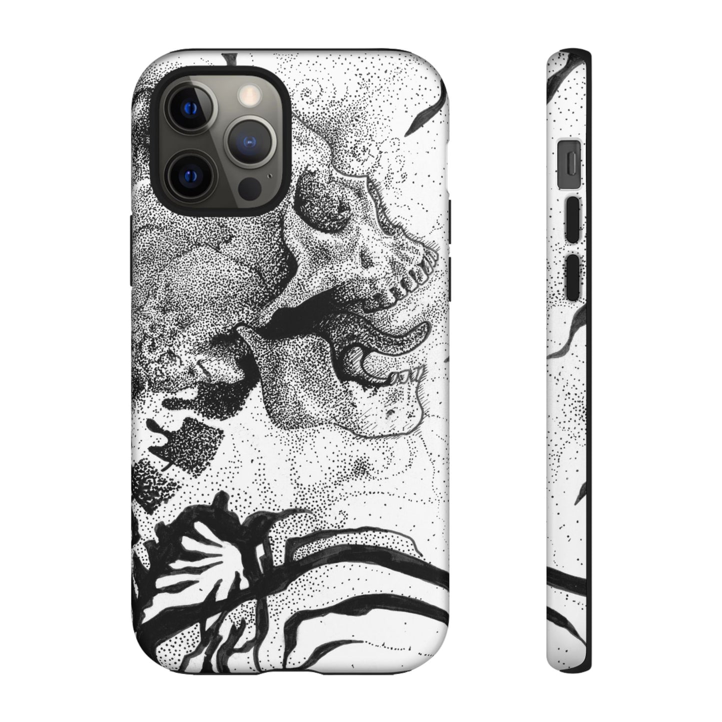 Artistic Skull Phone Case - Tough Protection for Creative Souls