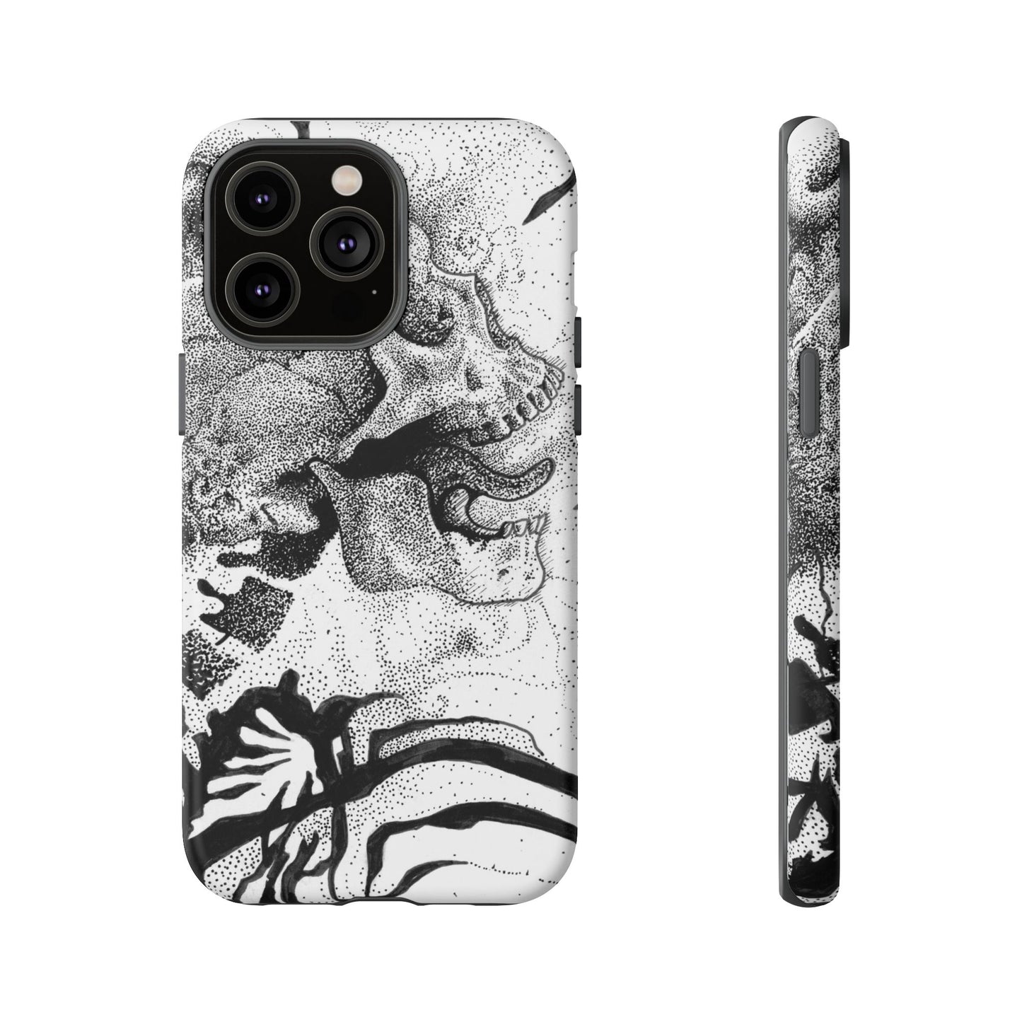 Artistic Skull Phone Case - Tough Protection for Creative Souls
