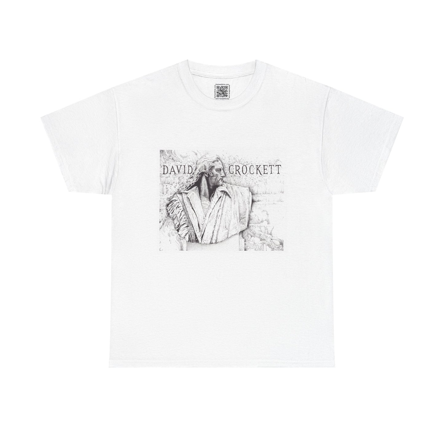 David Crockett Vintage Unisex Heavy Cotton Tee - Casual Heritage Wear
