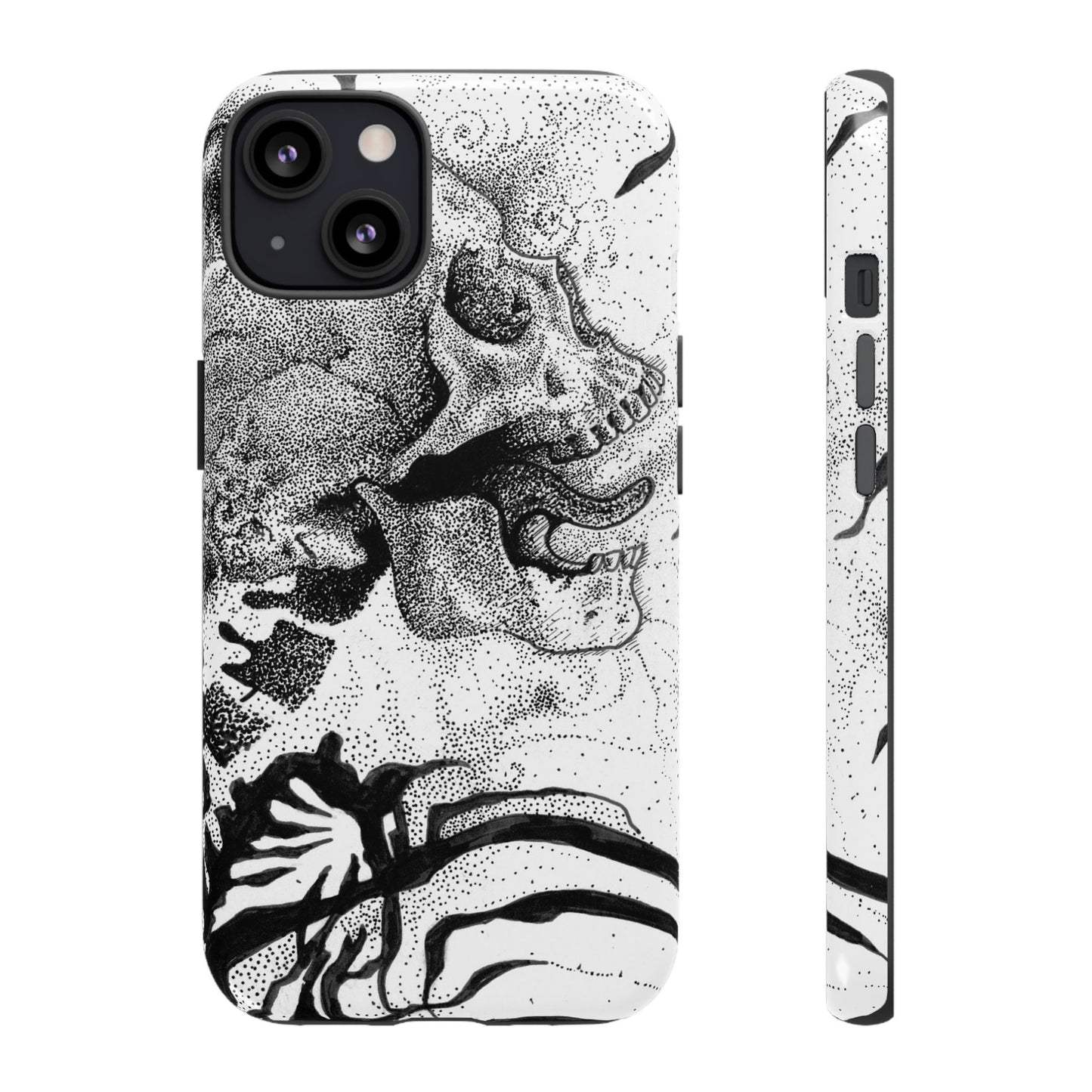 Artistic Skull Phone Case - Tough Protection for Creative Souls