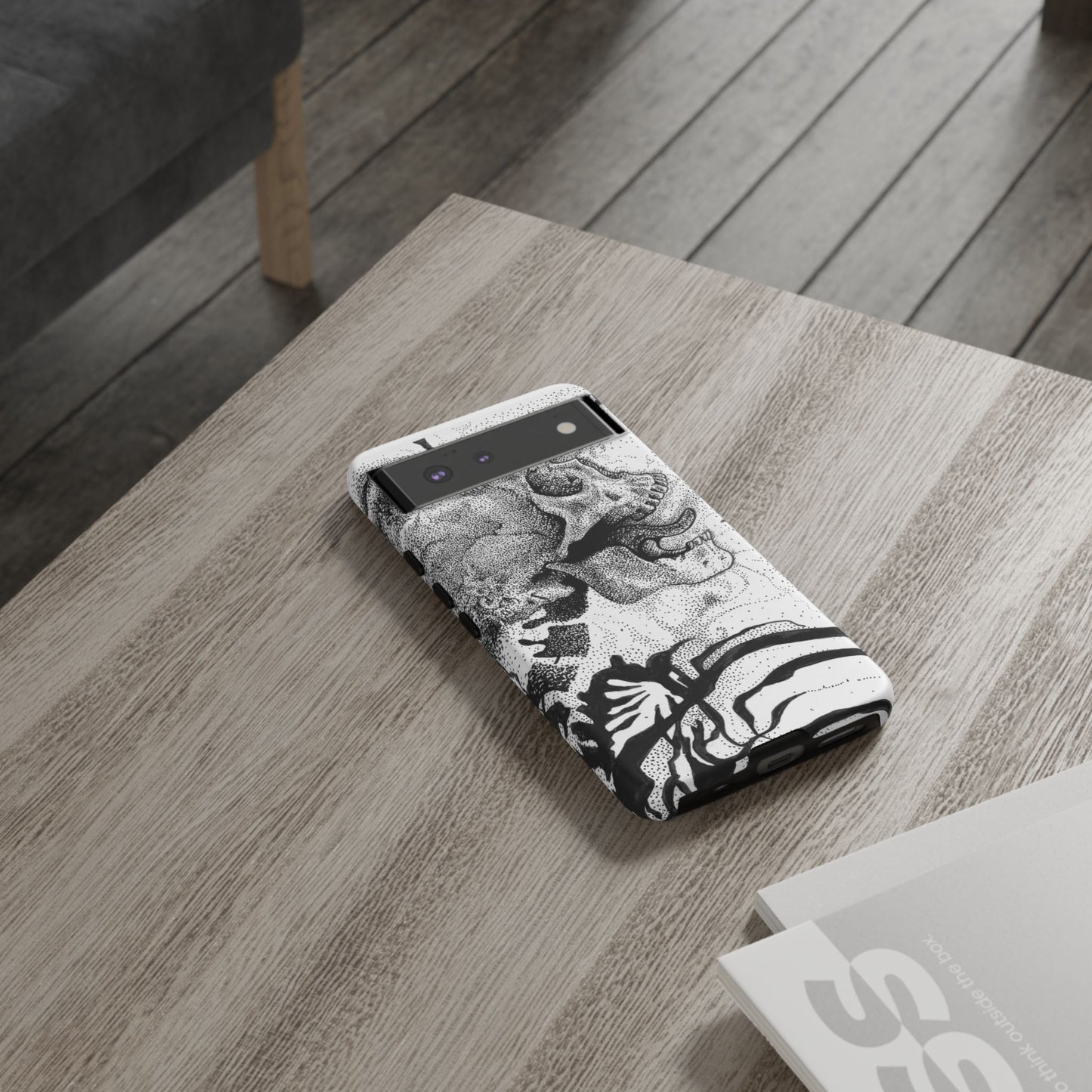 Artistic Skull Phone Case - Tough Protection for Creative Souls