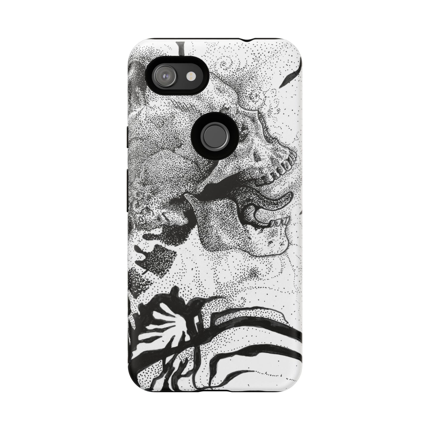 Artistic Skull Phone Case - Tough Protection for Creative Souls