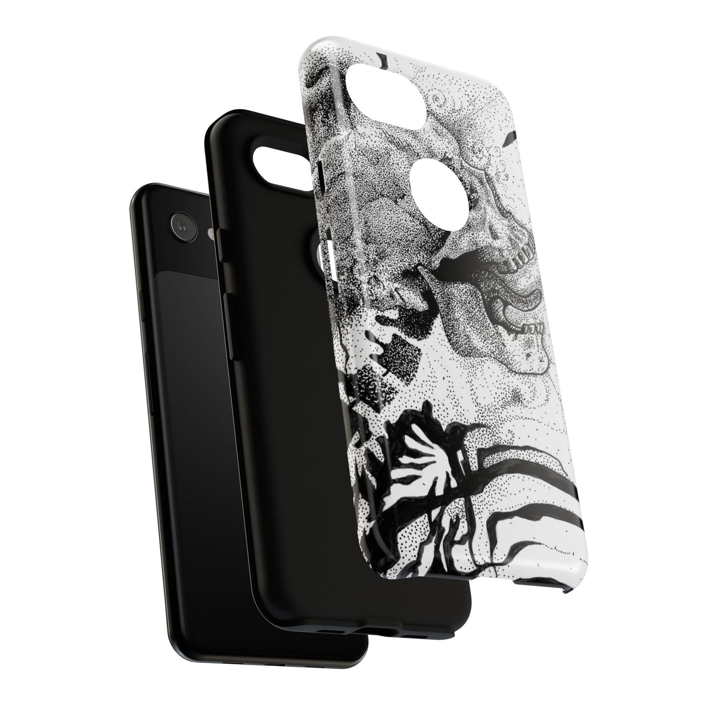 Artistic Skull Phone Case - Tough Protection for Creative Souls