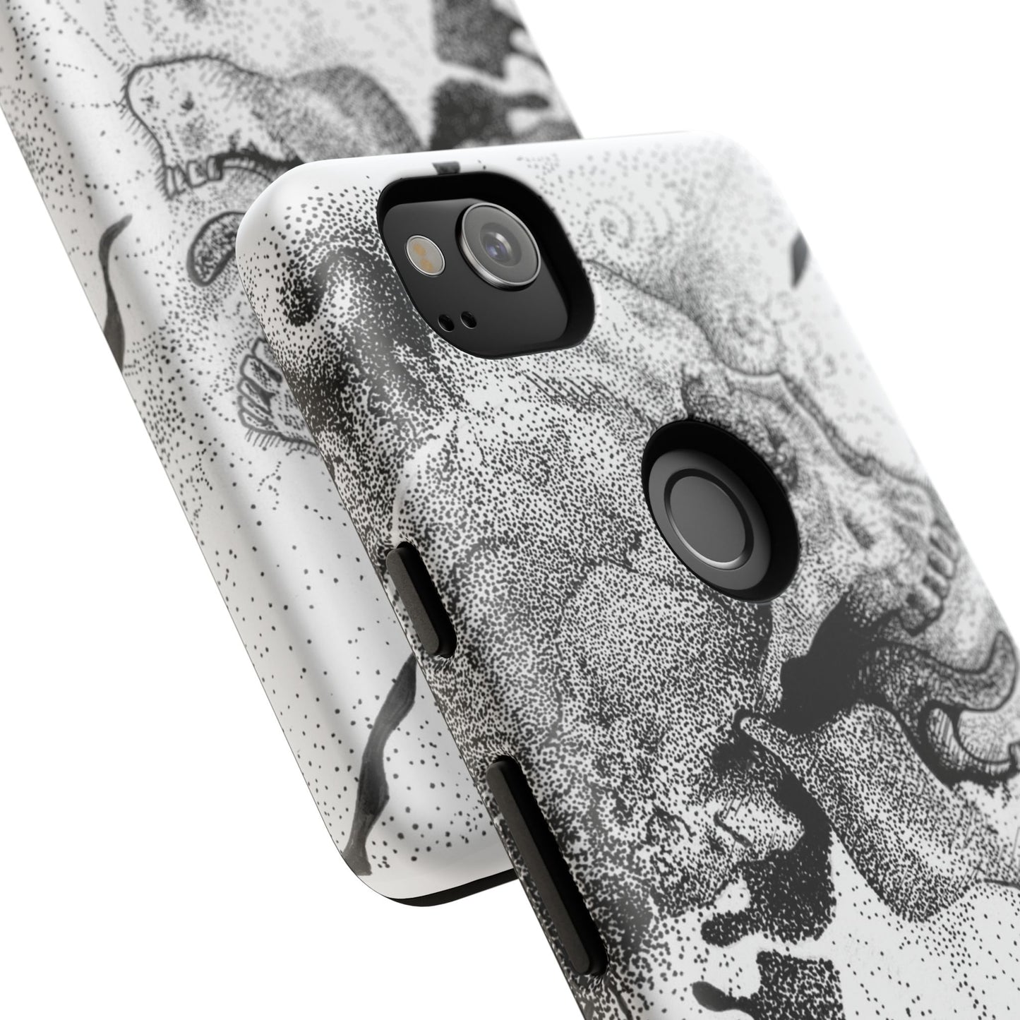 Artistic Skull Phone Case - Tough Protection for Creative Souls