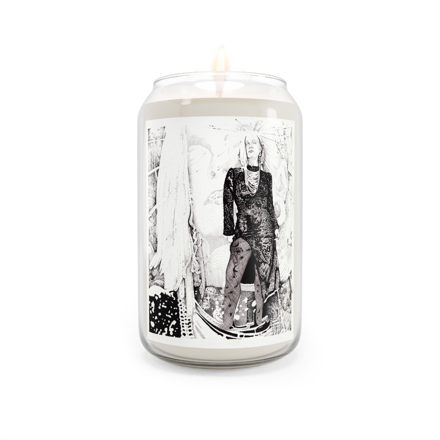 Noire Scented Soy Candle with Artistic Design | Aromatherapy, Home Decor, Gift for Her, Self-Care, Eco-Friendly Candle