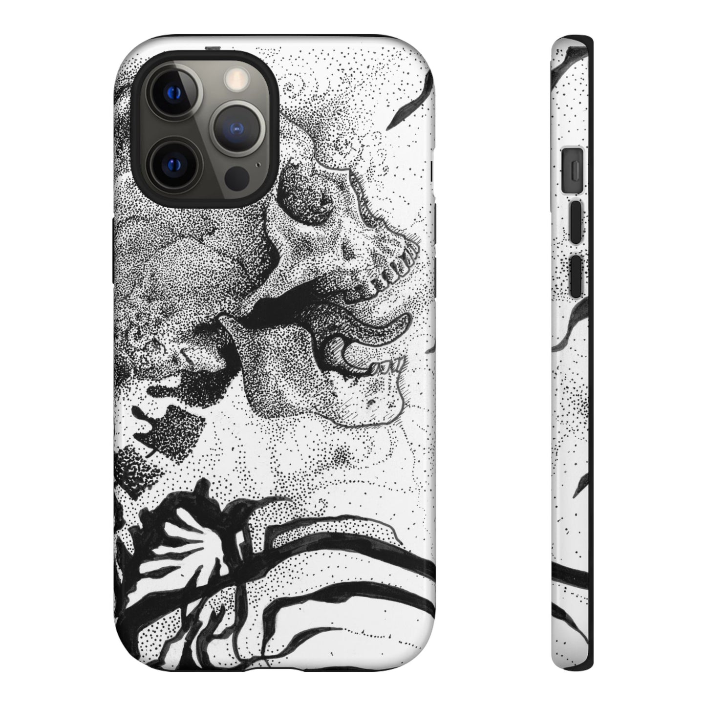 Artistic Skull Phone Case - Tough Protection for Creative Souls