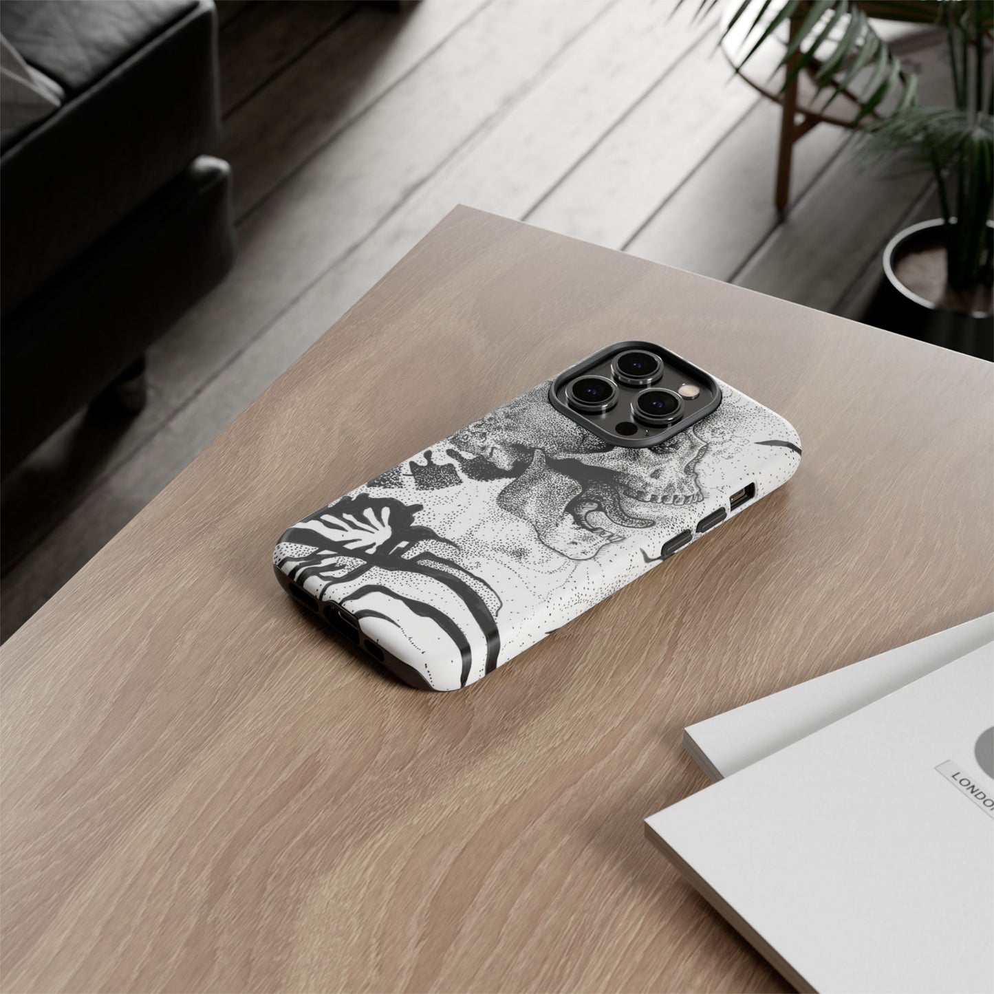 Artistic Skull Phone Case - Tough Protection for Creative Souls