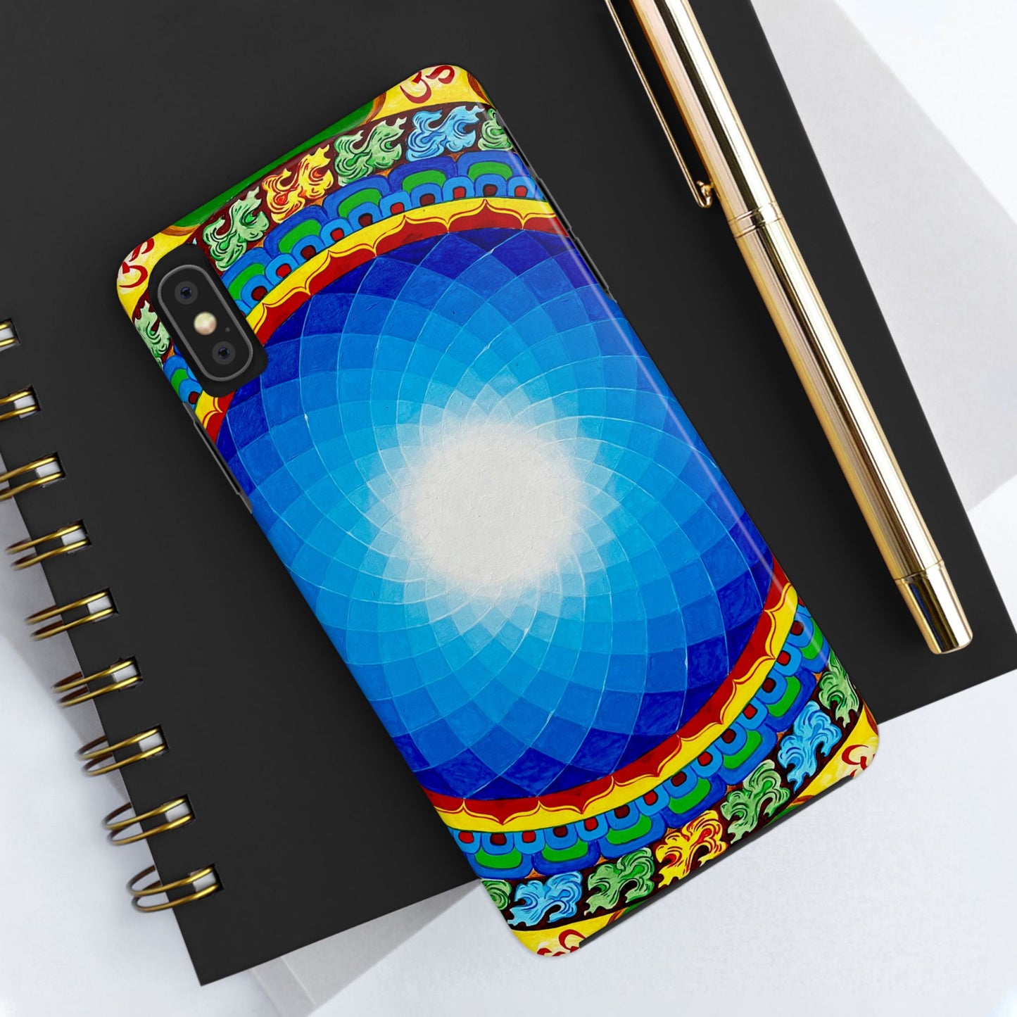 Om Mandala Tough Phone Case | Colorful Design for Stylish Protection