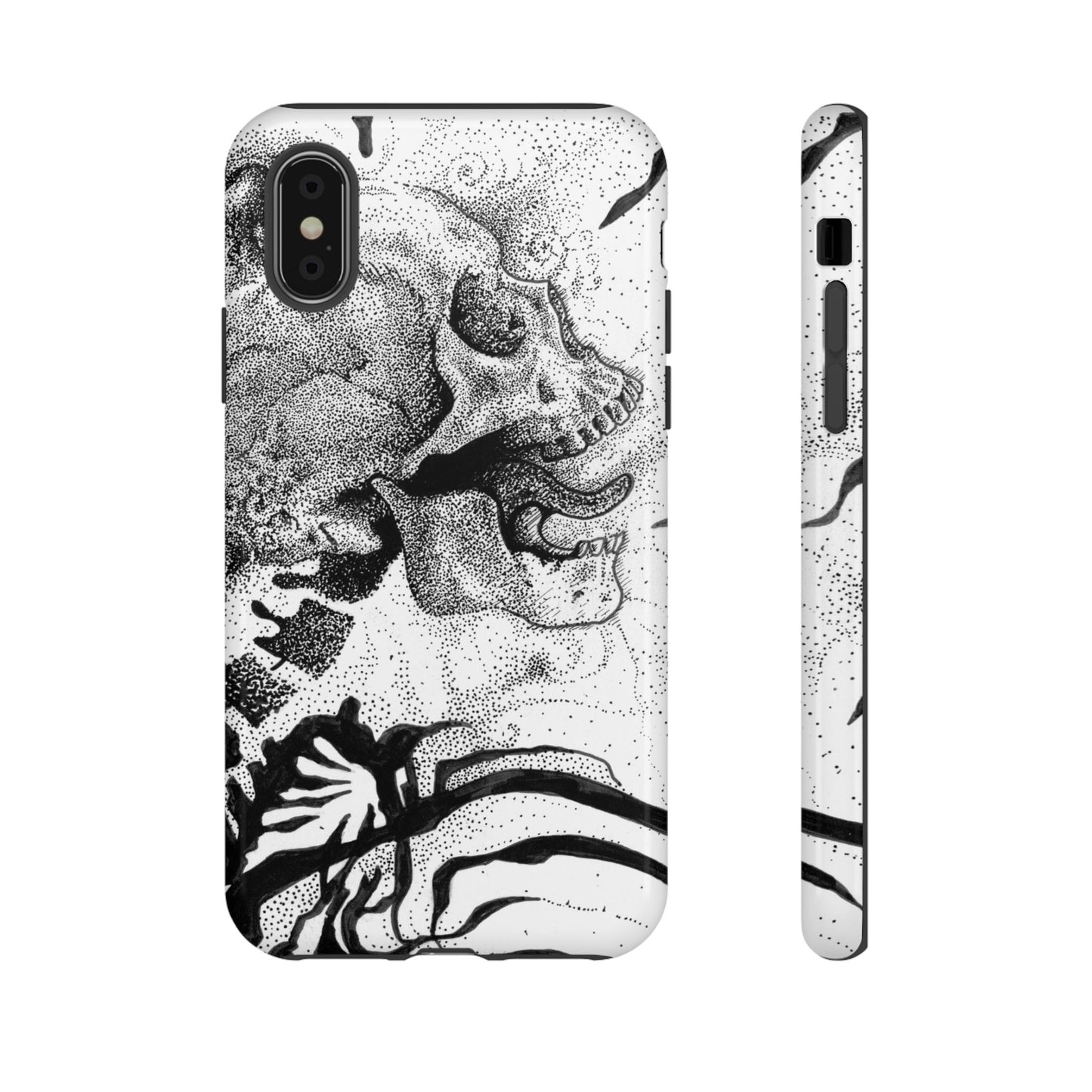 Artistic Skull Phone Case - Tough Protection for Creative Souls