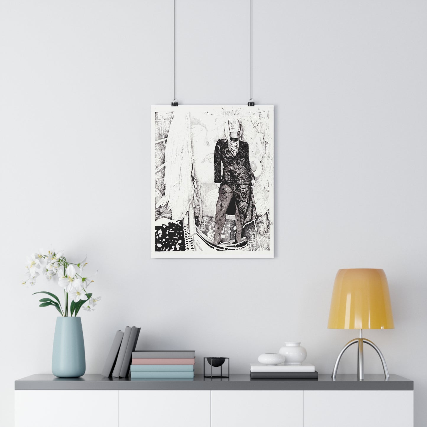Noire Monochrome Giclée Art Print - Modern Wall Décor, Home Aesthetic Art, Unique Gift, Art Lovers, Contemporary Decor