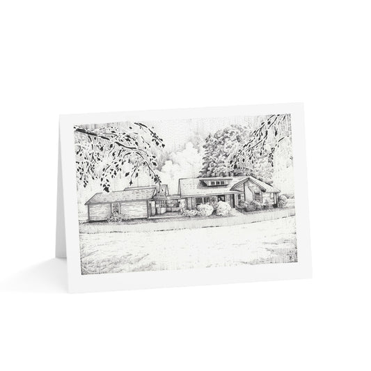 Crider House Greeting Cards Set | Blank Inside Cards | 1, 10, 30, 50pcs