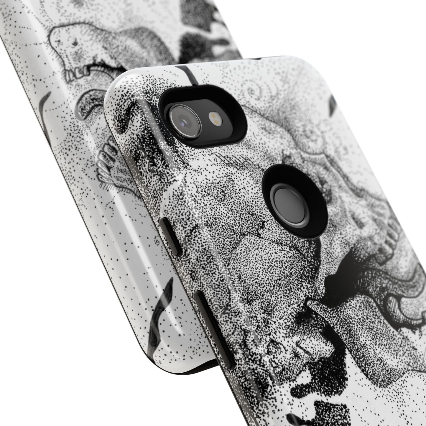Artistic Skull Phone Case - Tough Protection for Creative Souls