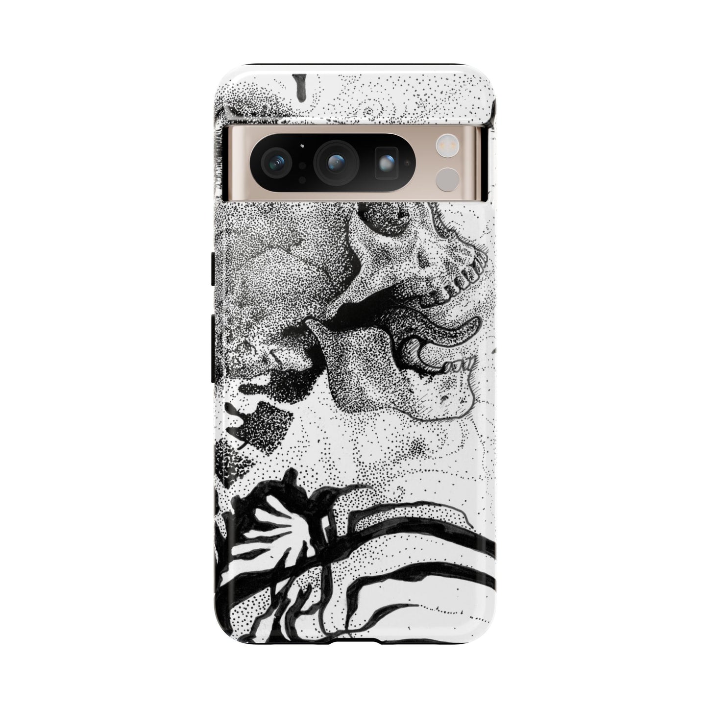 Artistic Skull Phone Case - Tough Protection for Creative Souls