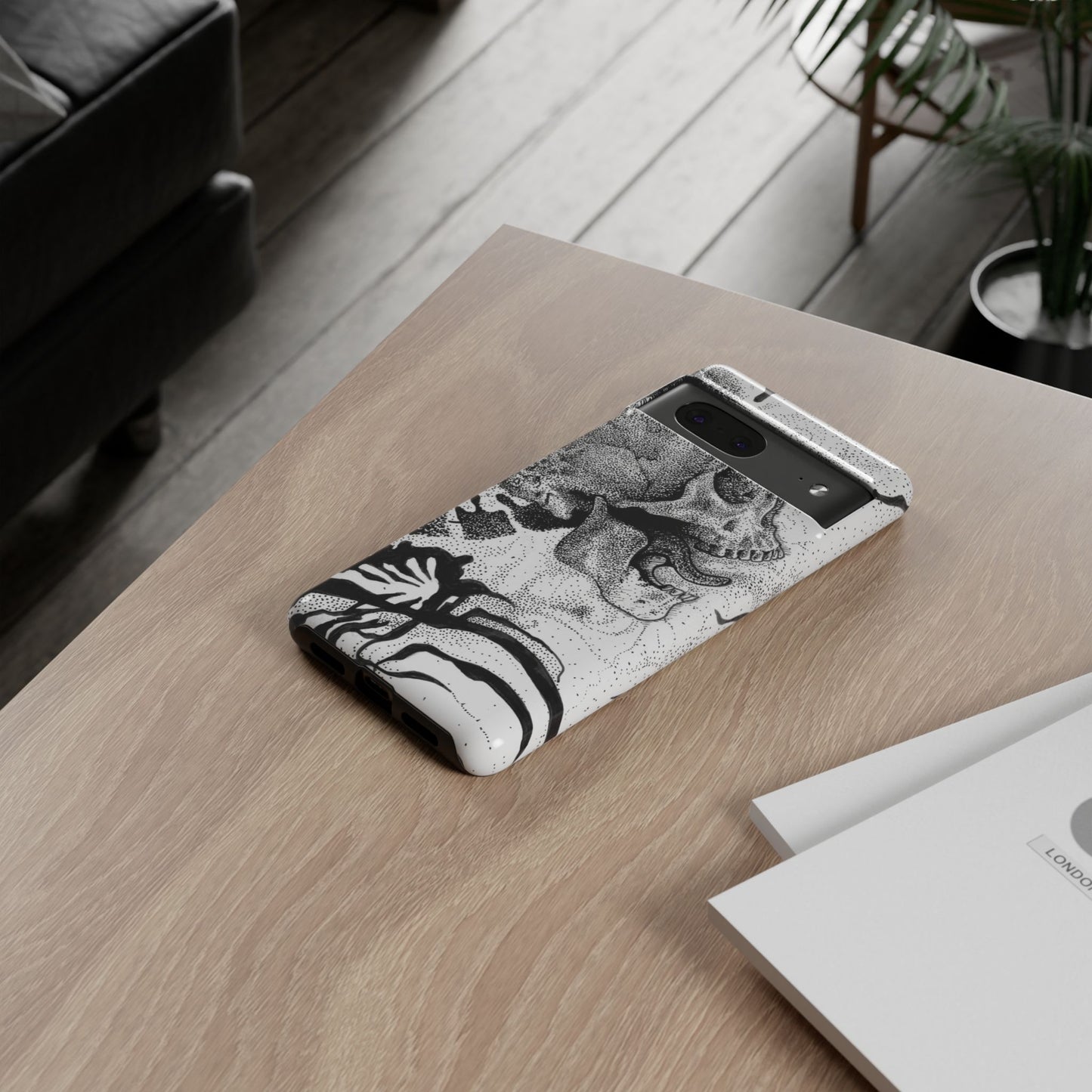 Artistic Skull Phone Case - Tough Protection for Creative Souls