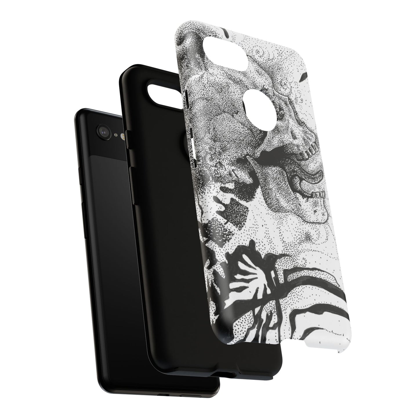 Artistic Skull Phone Case - Tough Protection for Creative Souls