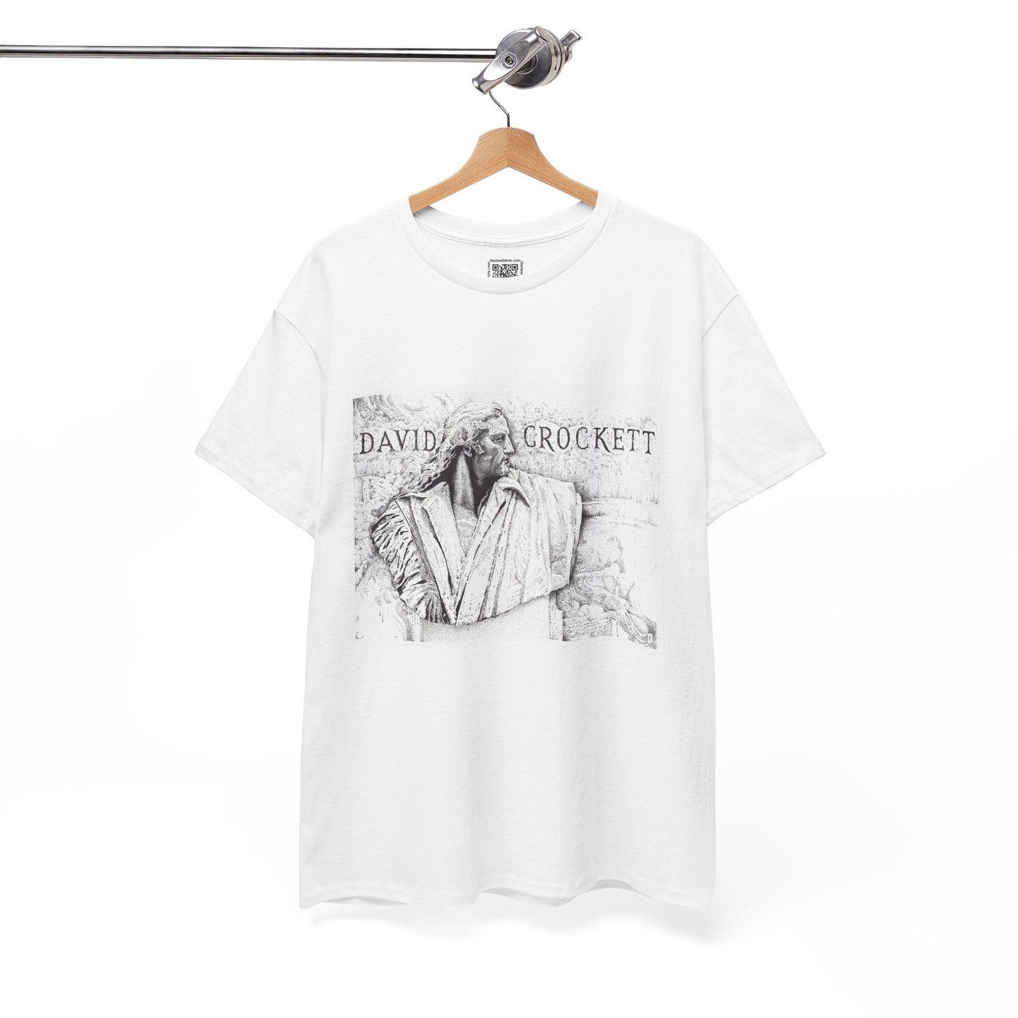 David Crockett Vintage Unisex Heavy Cotton Tee - Casual Heritage Wear