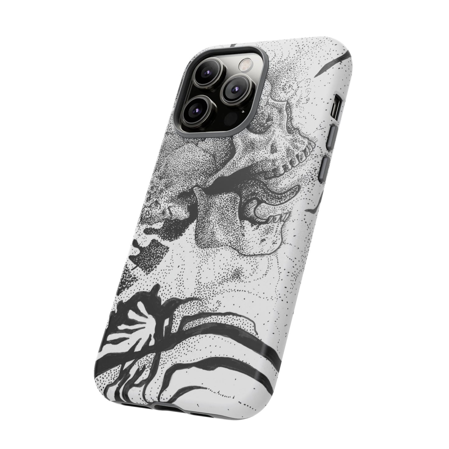 Artistic Skull Phone Case - Tough Protection for Creative Souls