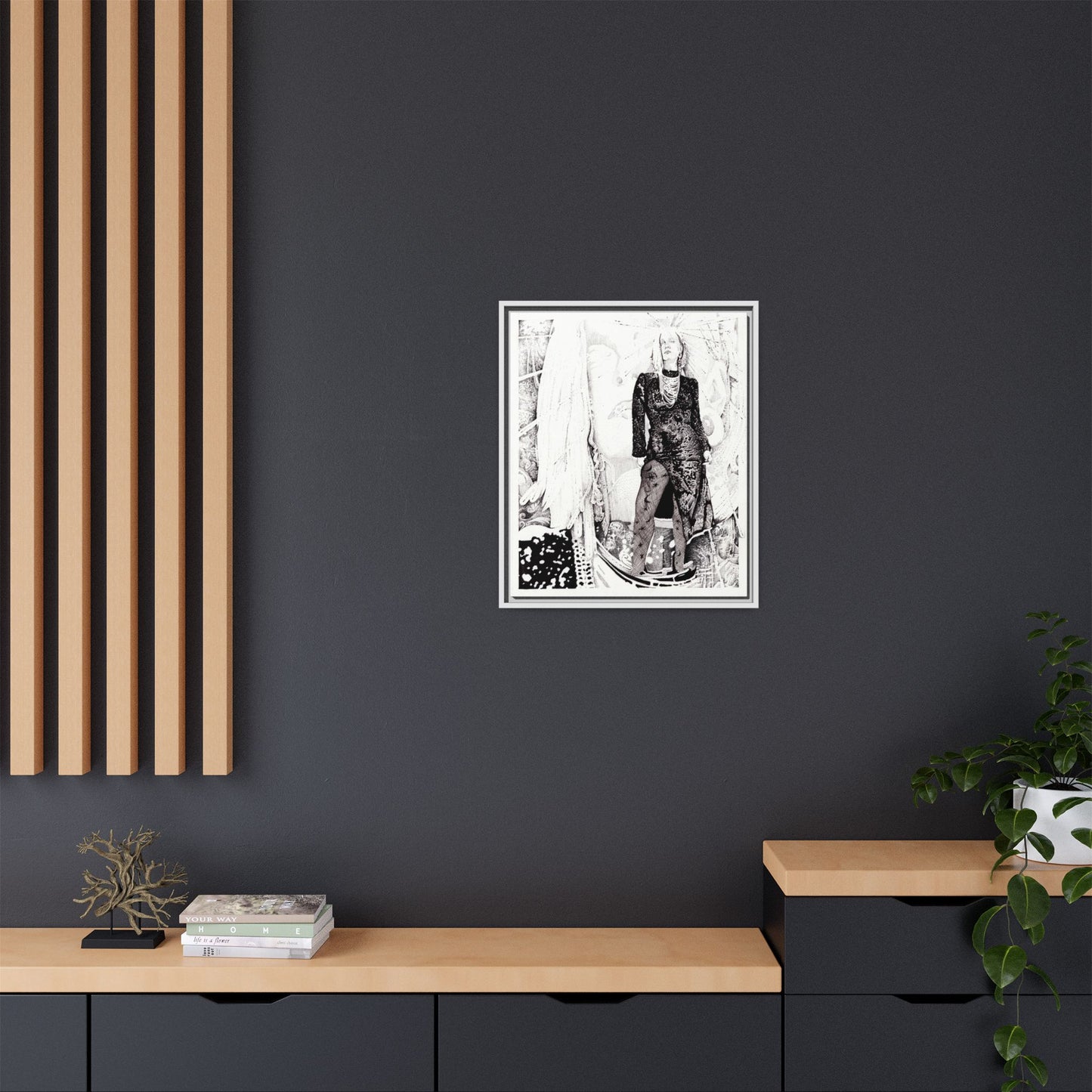 Noire Framed Art Print, Abstract Multi-Color Design, Modern Home Decor, Gallery Wall Art, Unique Gift Idea, Chic Aesthetic