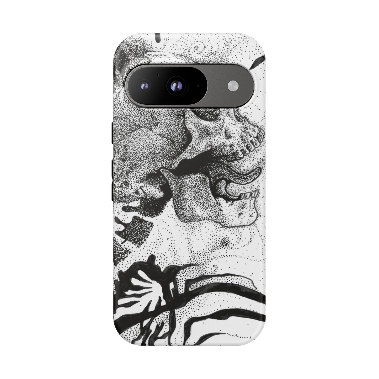 Artistic Skull Phone Case - Tough Protection for Creative Souls