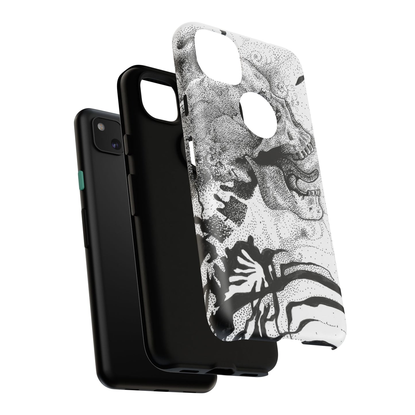 Artistic Skull Phone Case - Tough Protection for Creative Souls