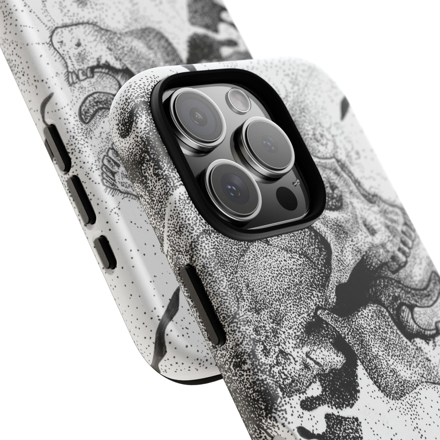 Artistic Skull Phone Case - Tough Protection for Creative Souls